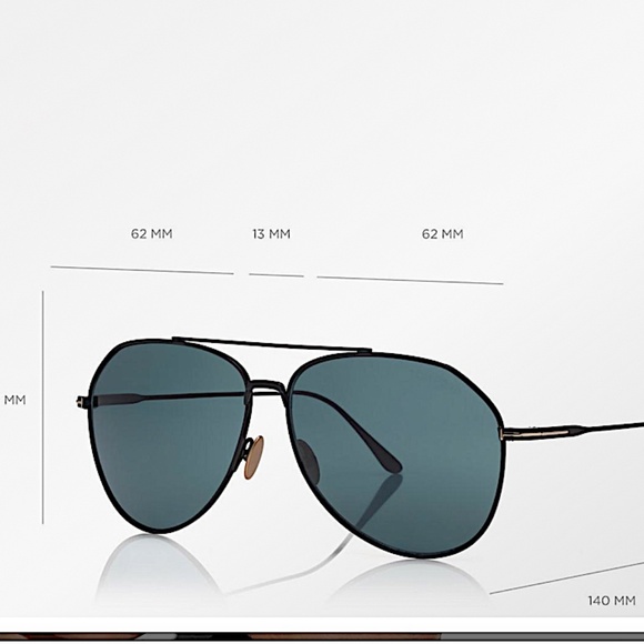 TOM FORD Titanium Cyrus Aviator Sunglasses TF747 Purple main image 8
